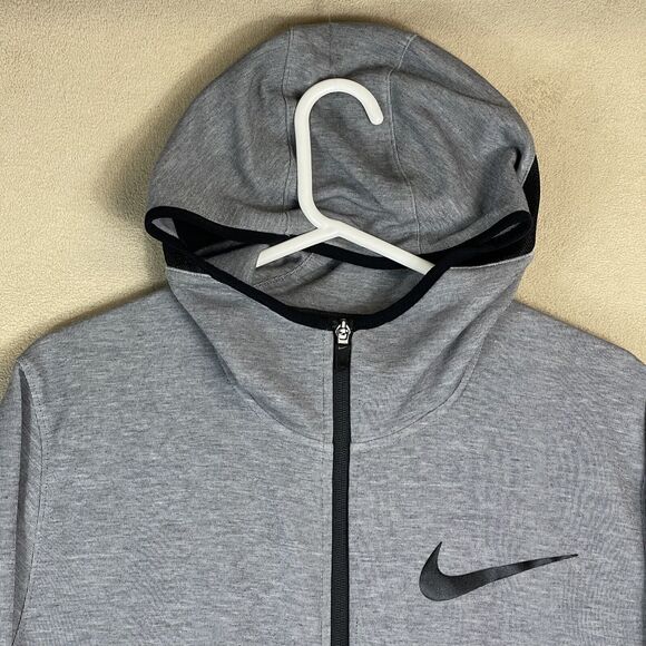 Nike Hoodie Mens Extra Large Gray Showtime Basketball Sweater Sweatshirt Adult - Picture 2 of 10